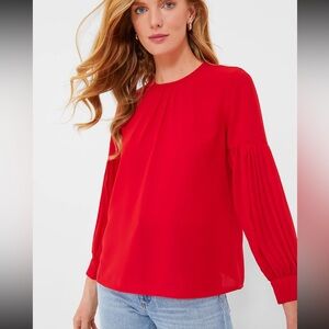 NWT Tuckernuck Tara crimson top